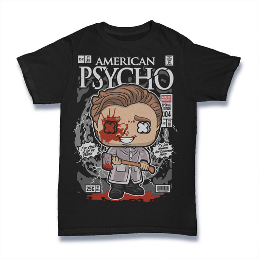AMERICAN PSYCHO – PATRICK BATEMAN RETRO CLASSIC POP CULTURE UNISEX T-SHIRT 🩸🖤