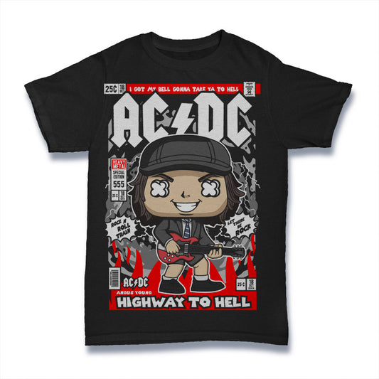 ANGUS YOUNG AC/DC MUSIC BAND RETRO CLASSIC POP CULTURE UNISEX T-SHIRT 🩸🖤