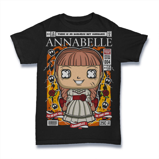 ANNABELLE HORROR MOVIE RETRO CLASSIC POP CULTURE UNISEX T-SHIRT