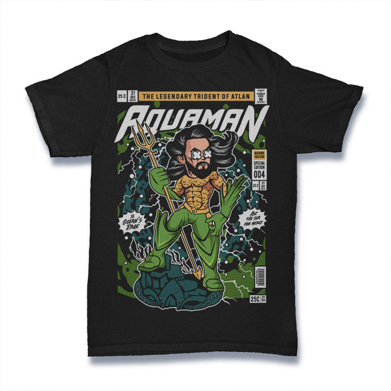 AQUAMAN SUPER HERO MOVIE RETRO CLASSIC POP CULTURE UNISEX T-SHIRT