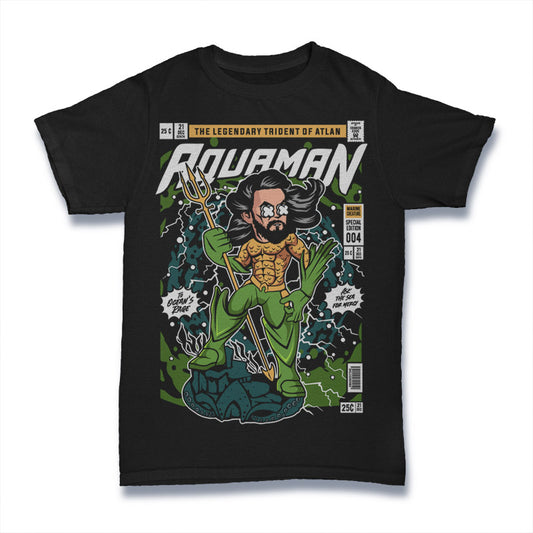 AQUAMAN SUPER HERO MOVIE RETRO CLASSIC POP CULTURE UNISEX T-SHIRT