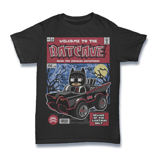BATMAN BATMOBILE MOVIE SUPERHERO RETRO CLASSIC POP CULTURE UNISEX T-SHIRT