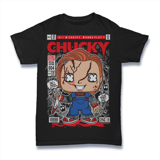CHUCKY HORROR MOVIE RETRO CLASSIC POP CULTURE UNISEX T-SHIRT