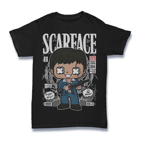SCARFACE TONY MONTANA MAFIA MOVIE TV RETRO CLASSIC POP CULTURE UNISEX T-SHIRT