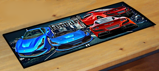 Ferrari Super Car Exotic Luxury Retro Classic Retro Car Bar Mat Runner