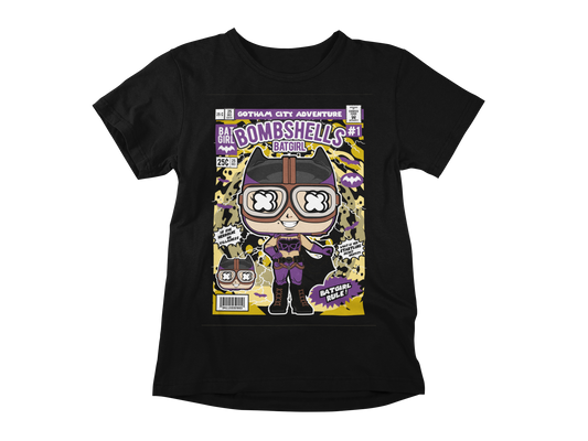 BATGIRL BOMBSHELL T-SHIRT – CLASSIC RETRO POP CULTURE VIBES 🦇