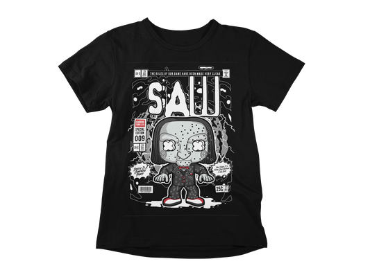 SAW HORROR MOVIE TV RETRO CLASSIC POP CULTURE UNISEX T-SHIRT