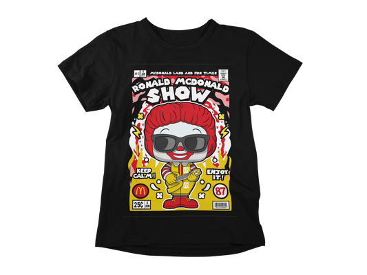 RONALD MCDONALD FAST FOOD CHAIN RETRO CLASSIC POP CULTURE UNISEX T-SHIRT