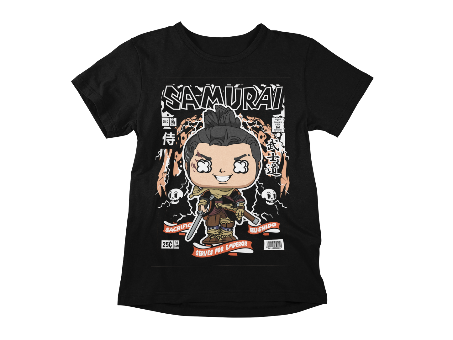 SAMURAI MOVIE TV RETRO CLASSIC POP CULTURE UNISEX T-SHIRT