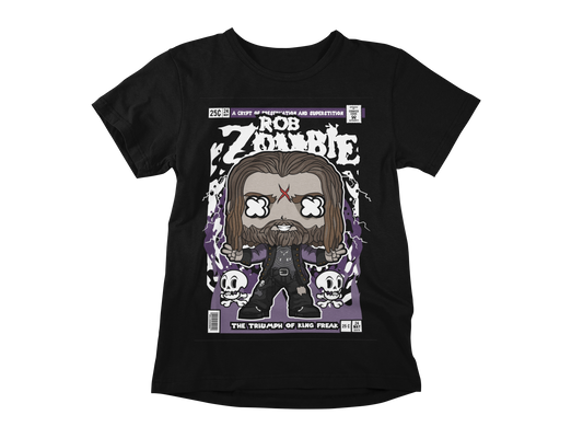 ROB ZOMBIE SINGER HORROR MOVIE PRODUCER RETRO CLASSIC POP CULTURE UNISEX T-SHIRT